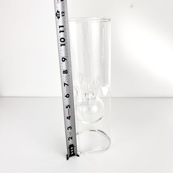 Vintage Wolfard Lamps Cylinder Handblown Glass Floater Oil Lamp - Picture 5 of 7